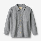 Wheat Main Hemd L/S Oscar Shirt 9766 dark blue chambray