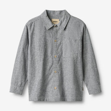 Wheat Main Hemd L/S Oscar Shirt 9766 dark blue chambray