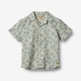 Wheat Main Hemd S/S Anker Shirts and Blouses 9412 aqua hawaii flowers