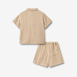 Wheat Main Hemd S/S Svend Set 3354 warm sand