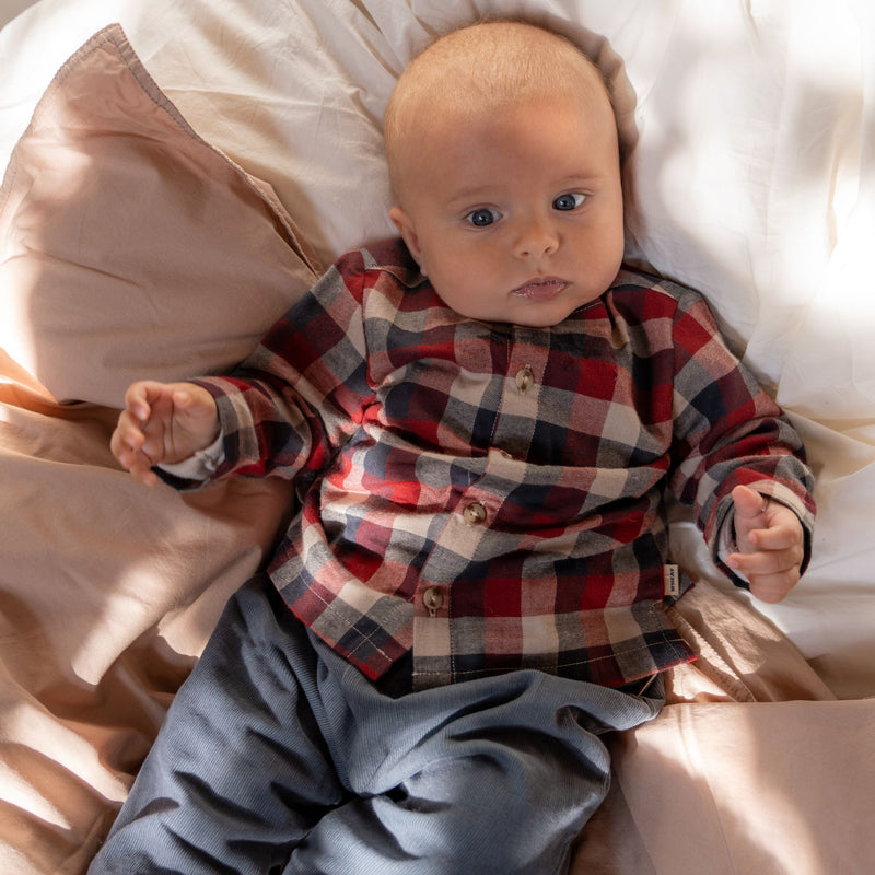 Wheat Main Hemd Shelby Shirts and Blouses 9588 red blue check