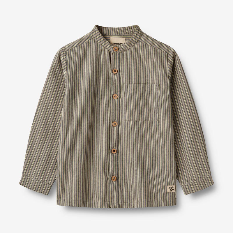 Wheat Main Hemd Willum Shirts and Blouses 1117 blue green stripe