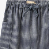 Wheat Main Hose Arne Trousers 1312 greyblue slub stripe