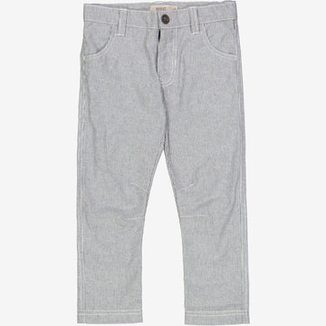 Wheat Main  Hose Edvard Trousers 1197 navy denim stripe