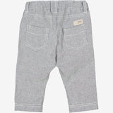 Wheat Main  Hose Edvard | Baby Trousers 1197 navy denim stripe