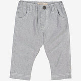 Wheat Main  Hose Edvard | Baby Trousers 1197 navy denim stripe