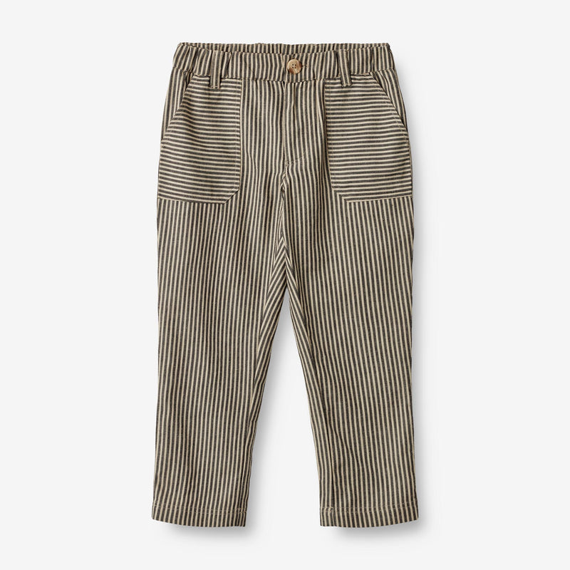 Wheat Main  Hose Egon Trousers 0030 black coal stripe