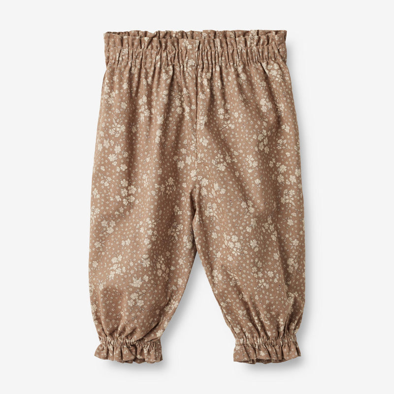Wheat Main  Hose Polly | Baby Trousers 9502 cocoa brown flowers
