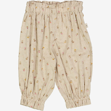 Wheat Main  Hose Polly | Baby Trousers 5058 fossil flowers dot