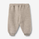Wheat Wool Hose aus gefilzter Merinowolle Kinnie Trousers 3204 khaki melange
