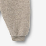 Wheat Wool Hose aus gefilzter Merinowolle Kinnie Trousers 3204 khaki melange