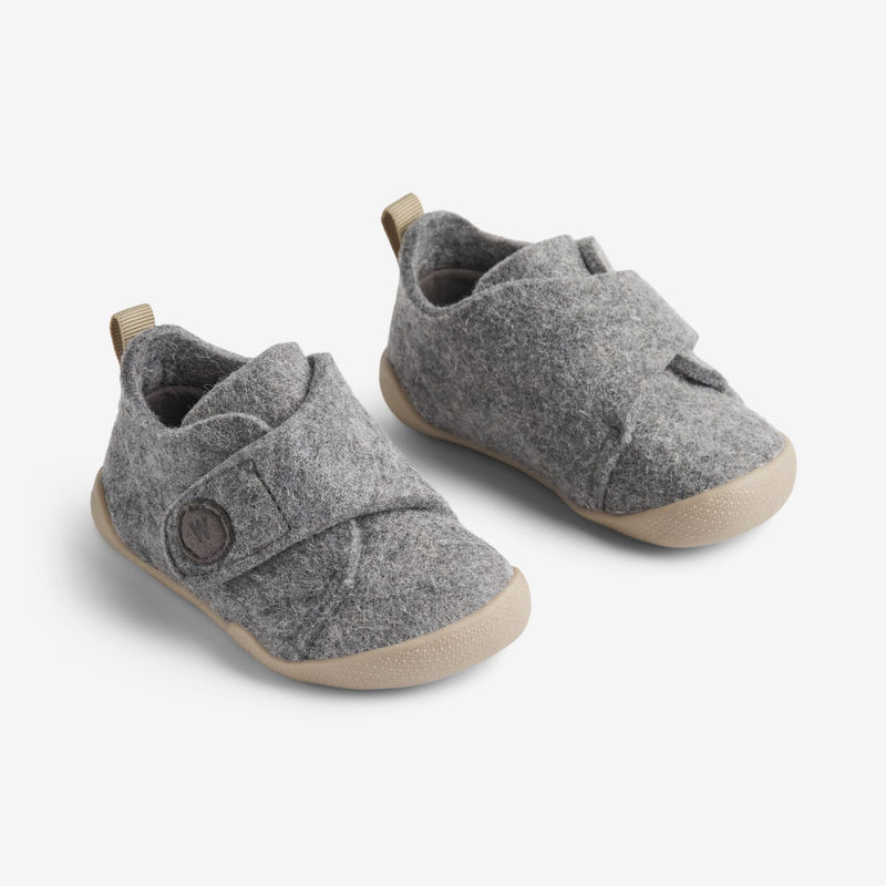 Wheat Footwear FILZ-HAUSSCHUH Fleecy Indoor Shoes 0171 grey