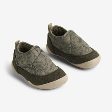 Wheat Footwear Indoor-Schuhe Mulle Indoor Shoes 4075 dark green