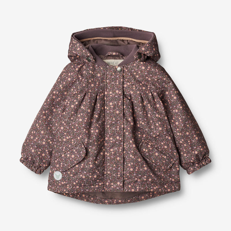 Wheat Outerwear Jacke Mimmi Tech | Baby Jackets 3121 eggplant buttercups