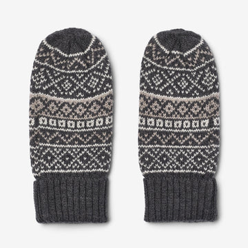 Wheat Outerwear Jacquard-Handschuhe Haansi Accessory 0053 charcoal