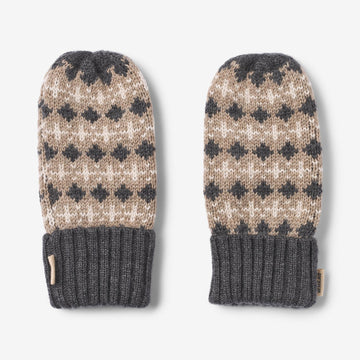 Wheat Outerwear Jacquard-Handschuhe Haansi Accessory 0064 charcoal melange