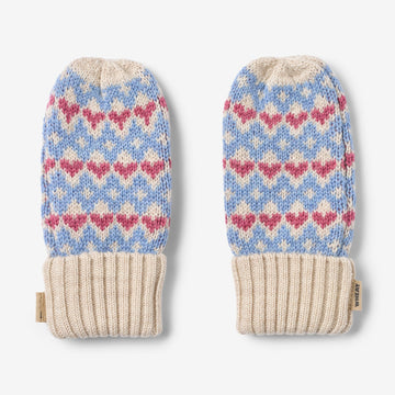 Wheat Outerwear Jacquard-Handschuhe Haansi Accessory 1043 blue
