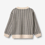 Wheat Main Jacquard-Pullover Elias Knitted Tops 9574 warm sand melange