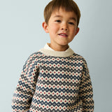 Wheat Main Jacquard-Pullover Harlow Pullover 9624 flint
