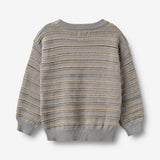 Wheat Main Jacquard-Pullover Harlow Pullover 9783 slightly blue stripe