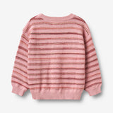 Wheat Main Jacquard-Pullover Harlow Pullover 9784 berry cream stripe