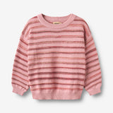 Wheat Main Jacquard-Pullover Harlow Pullover 9784 berry cream stripe