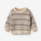 Wheat Main Jacquard-Pullover Harlow Pullover 9624 flint