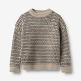 Wheat Main Jacquard-Pullover Jens Pullover 9574 warm sand melange