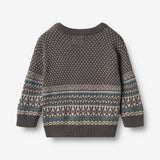 Wheat Main Jacquard-Pullover Julius Pullover 9619 dark charcoal