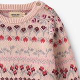 Wheat Main Jacquard-Pullover Mikmak Pullover 2317 dim rose