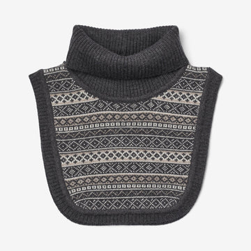 Wheat Outerwear Jacquard Halswärmer Majo Accessory 0064 charcoal melange