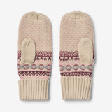 Wheat Outerwear Jacquard Mittens Cotta Accessory 2026 rose