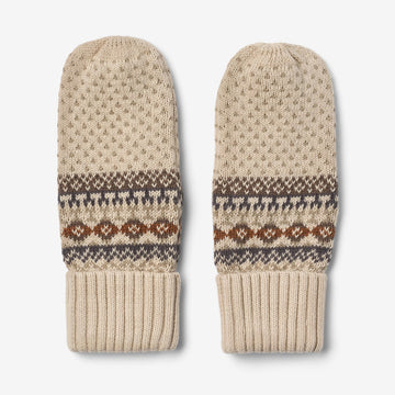 Wheat Outerwear Jacquard Mittens Cotta Accessory 3000 brown