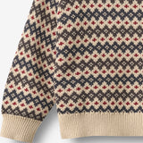 Wheat Main Jacquard Pullover Harlow Pullover 1292 greyblue