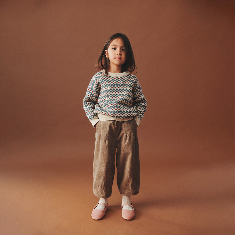 Wheat Main Jacquard Pullover Harlow Pullover 3191 offwhite