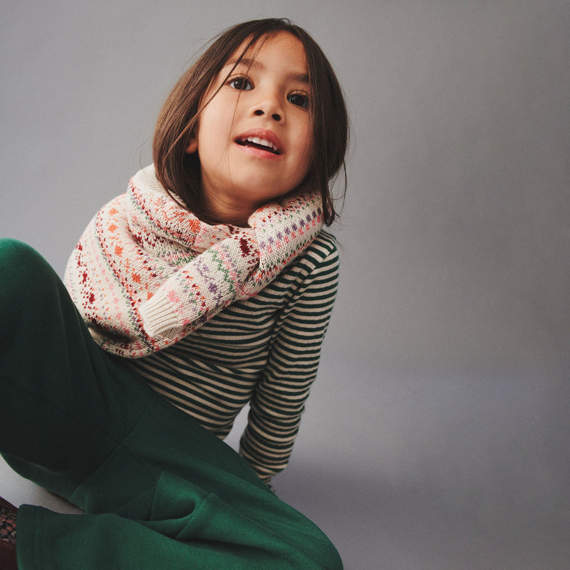 Wheat Main Jacquard Pullover Olga Knitted Tops 9042 multi