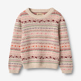 Wheat Main Jacquard Pullover Olga Knitted Tops 9042 multi