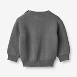 Wheat Main  Jacquard Pullover Pinguin | Baby Knitted Tops 1525 autumn sky