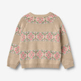 Wheat Main Jacquard-Pullover Alberte Knitted Tops 3354 warm sand