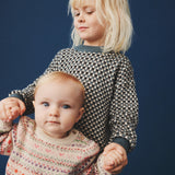 Wheat Main Jacquard-Pullover Flores Knitted Tops 1460 stormy weather