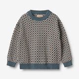 Wheat Main Jacquard-Pullover Flores Knitted Tops 1460 stormy weather