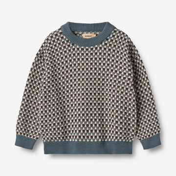 Wheat Main Jacquard-Pullover Flores Knitted Tops 1460 stormy weather