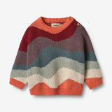 Wheat Main Jaquard-Pullover Knud Knitted Tops 9042 multi