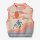 Wheat Main Jaquardweste Maria Knitted Tops 9042 multi