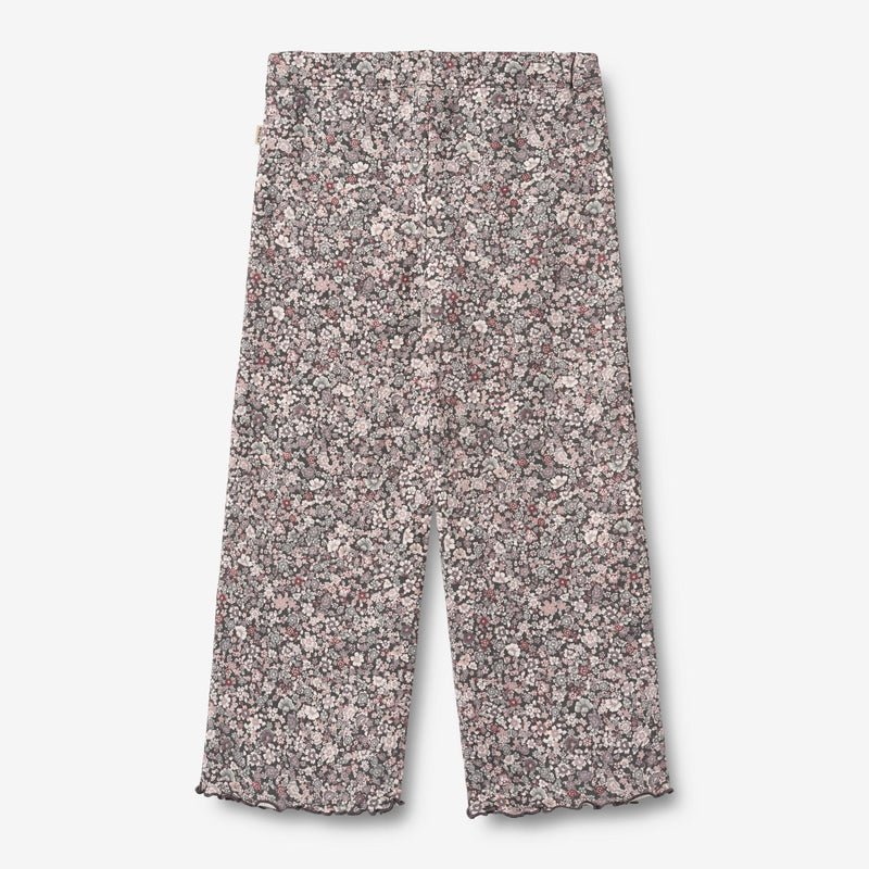 Wheat Main Jersey-Hose Ela Trousers 9565 purple stone flowers