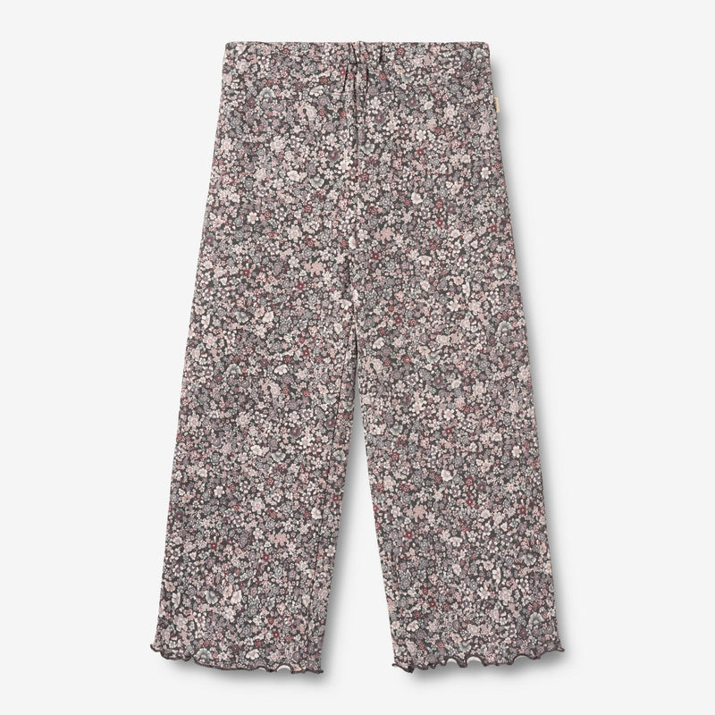 Wheat Main Jersey-Hose Ela Trousers 9565 purple stone flowers