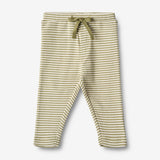 Wheat Main  Jersey-Hose Manfred Trousers 4126 sage green stripe