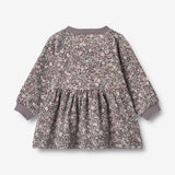 Wheat Main Jersey-Kleid L/S Dorthea Dress 9565 purple stone flowers