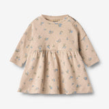 Wheat Main Jersey-Kleid L/S Emmy Dress 9573 warm sand flowers