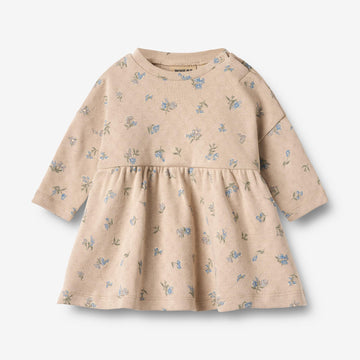 Wheat Main Jersey-Kleid L/S Emmy Dress 9573 warm sand flowers